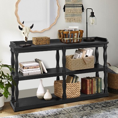 VYNXARIA Console Table with 3-Tier Open Storage Spaces For Living Room,Kitchen,Entyway