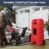15 Gallon Portable Gas Fuel Tank Container with LE Fluid Transfer Siphon Pump - 4 of 4