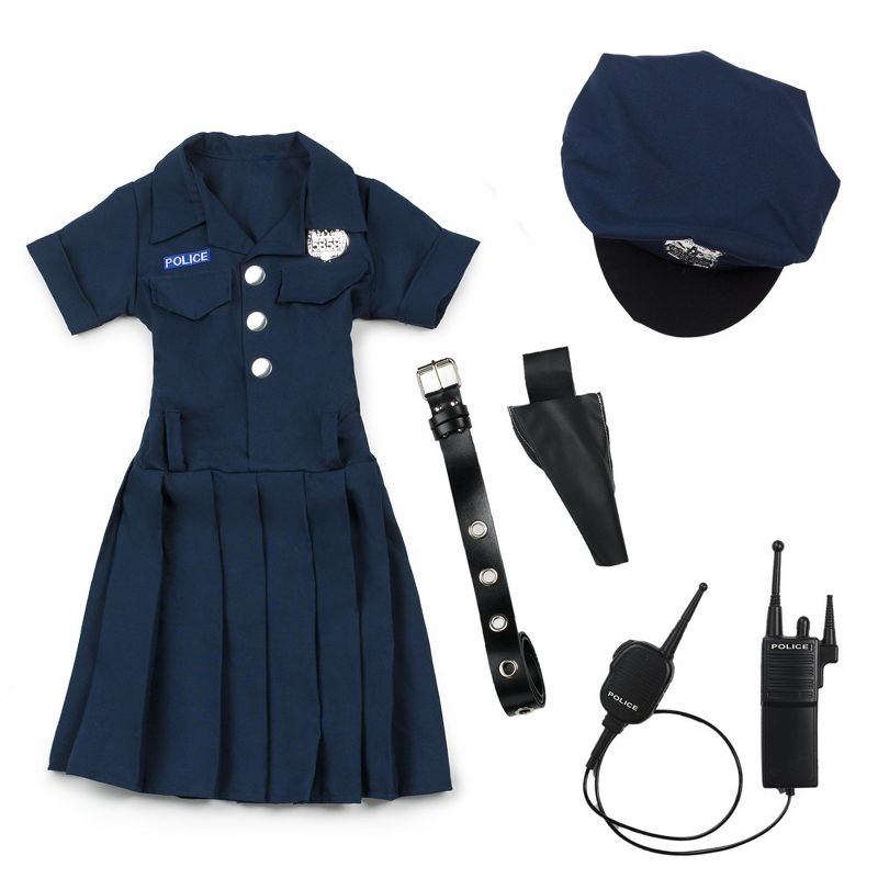 Dress Up America Police Officer Costume for Toddler Girls, 4 of 5