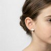 Guili 14K Gold Plated with White Mother Of Pearl Cloud Design Stud Earrings For Kids - 3 of 3