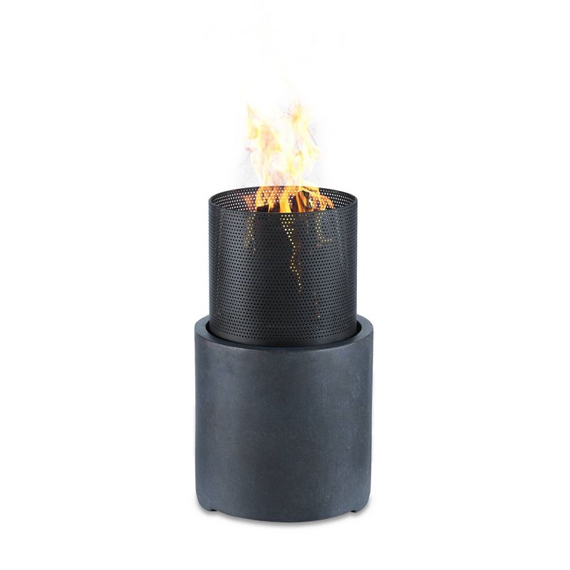 12.5&#34;x21.5&#34; Outdoor Wood Burning Faux Stone Column Fire Pit  - Danya B., 1 of 5