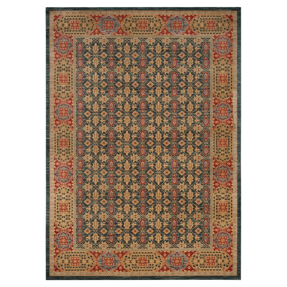 6'7inx9'2in Mahal Rug Light Blue/Red - Safavieh