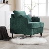 PAGED Modern Accent Chair Mid Century Modern Chenille Reading Chair with Soft Padded Seat for Living Room - 4 of 4