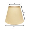 Vynxaria Empire Lampshades 8x14 Inches, Slant Deep Beige - 4 of 4