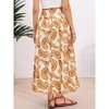 INSPIRE CHIC Women's Floral Summer High Waist Boho Paisley Print A-Line Zipper Trendy Maxi Skirts - 3 of 4
