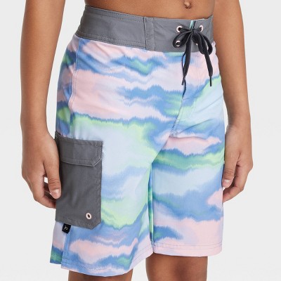 Boys' Tiedye Swim Trunks Art Class™ 8 Husky Target