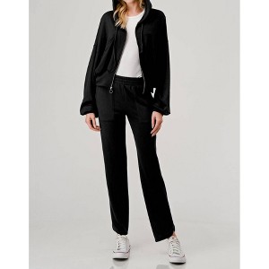 Women's Heidi Soft Hood Zipper Jacket - Hashttag - 1 of 2