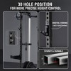 ER KANG Power Cage, 2000LB Squat Rack, Dual Pulley Cable Crossover System, Multi-function Free Weight Home Gym Workout Machine with Attachments - 4 of 4