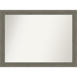 Amanti Art Fencepost Narrow Non-Beveled Wood Bathroom Wall Mirror - 1 of 4