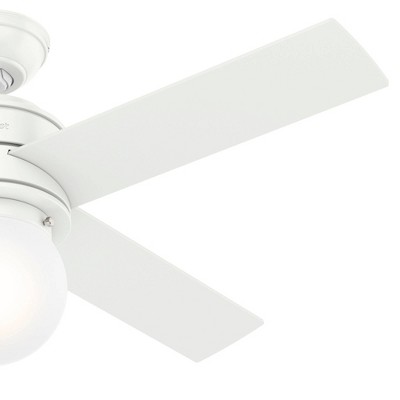 Hepburn 44" Matte White LED Chandelier Ceiling Fan with Remote
