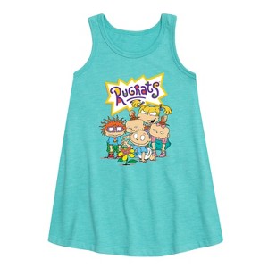Girls' - Rugrats - Natural Wonder Graphic Sleeveless Aline Dress - 1 of 4