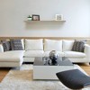 InPlace 60" x 8" Floating Shelf Wall Mounted Hidden Brackets Driftwood Gray: Modern PVC Smooth Finish, MDF Frame - 2 of 4
