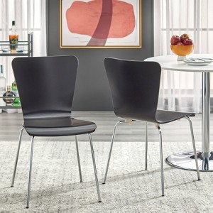 Set of 2 Pisa Modern Bentwood Dining Chairs - Buylateral - 1 of 4