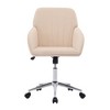 KWPZQEB Home Office Desk Chair - Adjustable Swivel Chair with Back Lumbar Support, Ergonomic Chair, Comfy Armchair for Home Office - 4 of 4