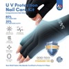 Saviland Pro 360° UV Defense System - UPF200+ Surgical Guard Gloves w/Tactical Tape for Lamp Safety & Cuticle Shield (Size: 1 Pair) - 3 of 4