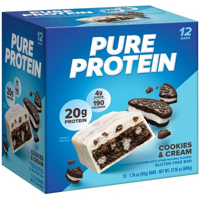 Pure Protein Bar - Cookies &#38; Cream - 12pk