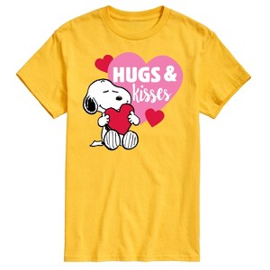 Men's - Peanuts - Snoopy Hugs And Kisses Short Sleeve Graphic T-Shirt - 1 of 4