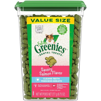 Greenies Savory Salmon Flavor Dental Cat Treats