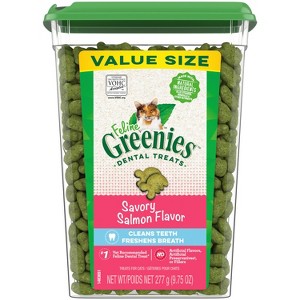 Greenies Savory Salmon Flavor Dental Cat Treats - 1 of 4