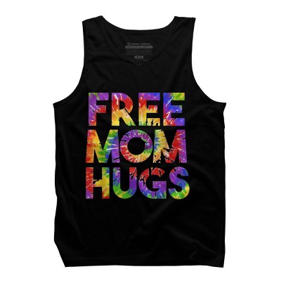 Adult Design By Humans Tie Dye Rainbow Pride Free Mom Hugs By Avocato Tank Top