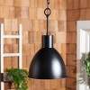 Priestly 9.84" Outdoor Pendant - PLT7021 - Black - Safavieh - 3 of 3