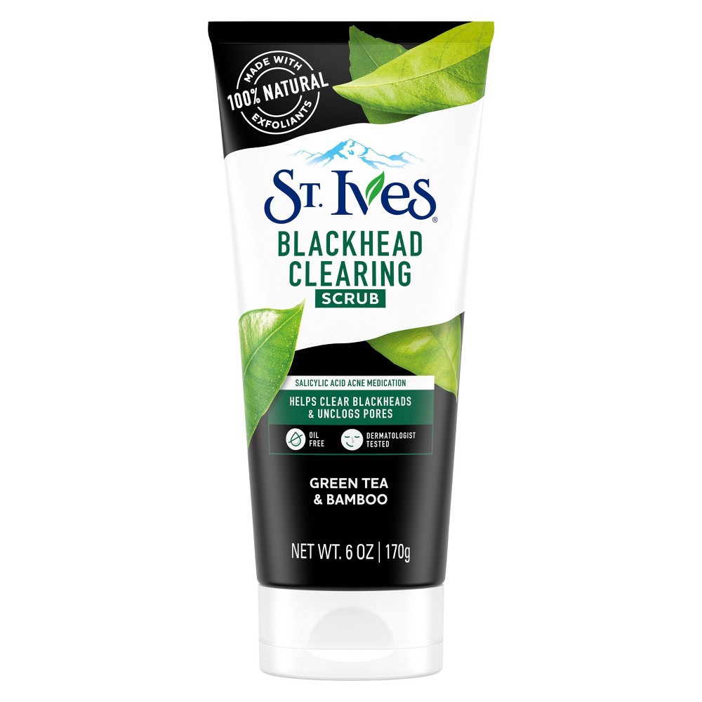 Photos - Cream / Lotion St Ives St. Ives Blackhead Clearing Face Scrub - Green Tea and Bamboo Scented - 1p 