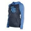 MLB Tampa Bay Rays Women's Lightweight Hooded Sweatshirt - 3 of 4