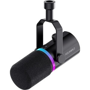 FEELWORLD PM1 XLR USB Dynamic Microphone for Podcast Recording PC Computer Gaming Live Streaming - 1 of 1