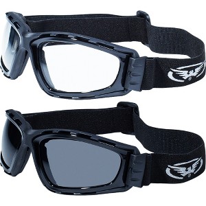 2 Pairs of Global Vision Eyewear Trip Safety Motorcycle Goggles - 1 of 3