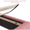 Twin Bed Frames, Corduroy Upholstered Twin Bed Bed Frame with Cute Adjustable Headboard, Fabric with Strong Wooden Slats Support - 3 of 4