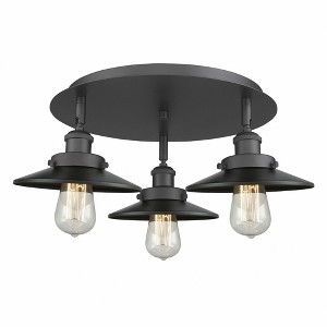 Ballston Urban - 3 Light Flush Mount In Industrial Style-5.5 Inches Tall and 19.75 Inches Wide - 1 of 1