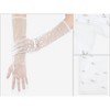 INSPIRE CHIC Women's Pearl Lace Full Finger for Bridge Wedding Party Dating Prom Dress Gloves 1 Pair - 3 of 4