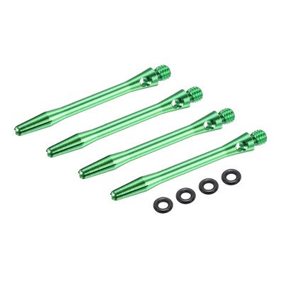 Unique Bargains 2BA Thread Aluminum Dart Shafts with Rubber Rings for Steel Tip 4 Pcs