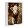 Stupell Industries White Calf with Holiday Lights Framed Giclee Art - 2 of 4
