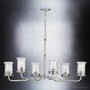 Urban Ambiance Luxury French Rustic Chandelier,  21.25"H x 34.125"W,  Brushed Nickel Finish, UHP3790 - 3 of 4