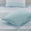 Sapphtopaz 5 Pcs Printed Seersucker Comforter Set, Farmhouse Style Bedding Set Quilt Set with Throw Pillows Lace Embellishment, Machine Washable - 2 of 4