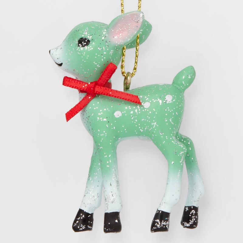 2ct Retro Small Deer Christmas Tree Ornament Set - Wondershop™, 3 of 4