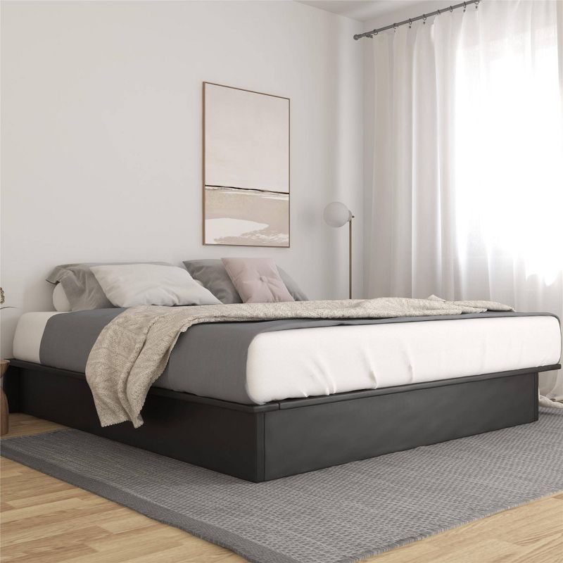 King Milania Faux Leather Upholstered Platform Bed - Room & Joy, 5 of 7