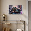 Art Remedy Porsche's Vibrant Lux Car Paintings Framed - 2 of 4