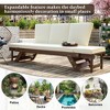 Adjustable Patio Daybed with Convertible Chaise Lounge, Acacia Wood, for Small Outdoor Spaces - 3 of 4