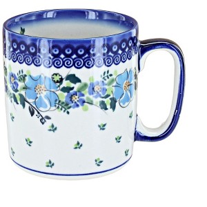 Blue Rose Polish Pottery K05 Galia Plain Coffee Mug - 1 of 1