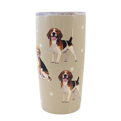 E & S Imports 7.0 Inch Beagle Serengeti Tumbler Hot Or Cold Beverages Tumblers