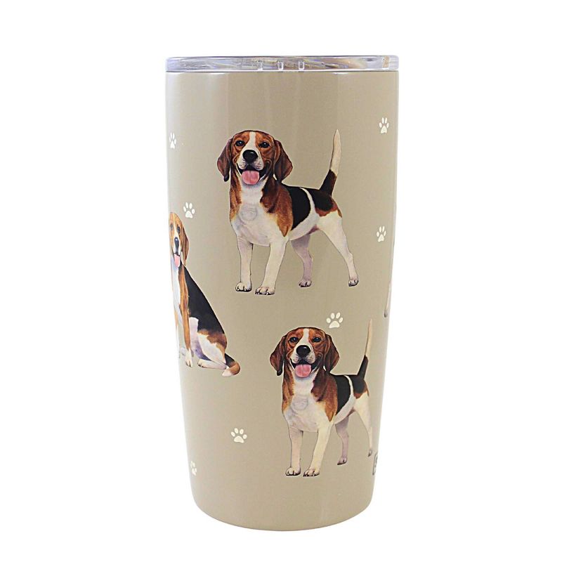 E & S Imports 7.0 Inch Beagle Serengeti Tumbler Hot Or Cold Beverages Tumblers, 1 of 4