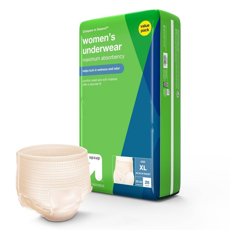 Incontinence Underwear for Women - Unscented - Maximum Absorbency - up & up™, 5 of 8