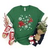Santa Sleigh Glitter - Toddler Short Sleeve Tee and Kids Youth Short Sleeve Tee - 3 of 3