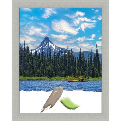 Silver Leaf Distressed Wood 11x14 Wall Picture Frame
