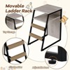 Cat Litter Box Enclosure for 2 Cats and Doors,Double Cat House with Storage Space,Enclosed Litter Box Furniture with Ladder - 3 of 4
