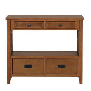 NicBex 36.02''Console Table with 4 Storage Drawers Modern Side Table with Open Shelf for Entryway,Living Room - 1 of 4
