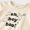 Baby Halloween Oh Hey Boo Short-Sleeve Romper - Cat & Jack™ Cream - 3 of 4