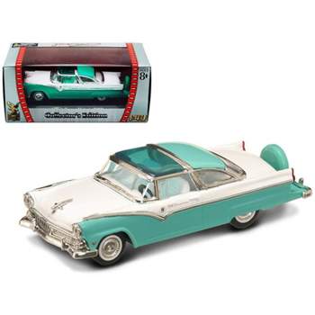 1955 Ford Crown Victoria Green and White 1/43 Diecast Model Car by Road Signature